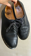 Vintage Dr. Martens Made in England Black Leather Oxford Men s US 8 AW 1484 90 s