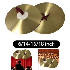 2x Crash Cymbals Musical Instrument Accessories High Hardness Traditional