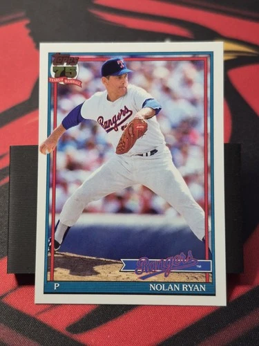 2026 Topps Series 1 Nolan Ryan 1991 Throwback Insert #T91-97 Texas Rangers MLB