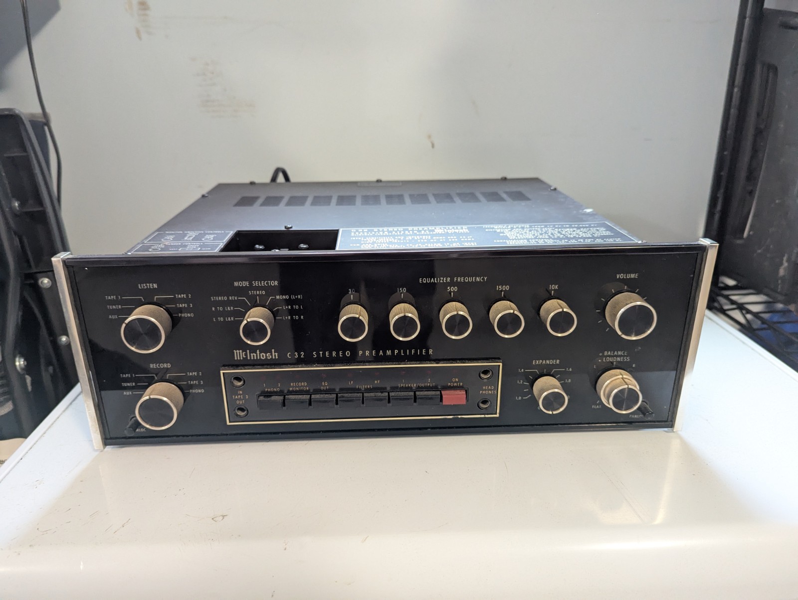  McIntosh C-32 Preamplifier AS IS No Lights Needs New Fuses