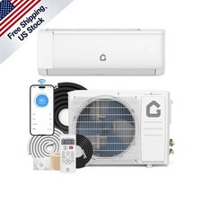 18000BTU Ductless Air Conditioner 19 SEER2 Heating Cooling Quiet Remote 1250 Sq
