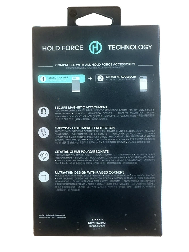 NUEVO GENUINO Mophie iPhone 8 y 7 Base Magnética Funda CORAL Hold Force Folio/Cartera Foto 4 de 4