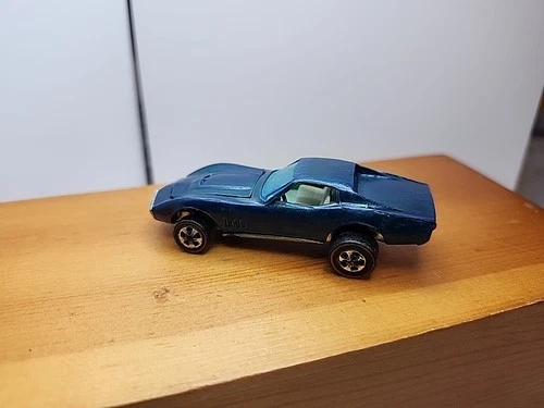 1967 Custom Corvette Hot Wheels Redline 1967 Painted Blue Hong Kong