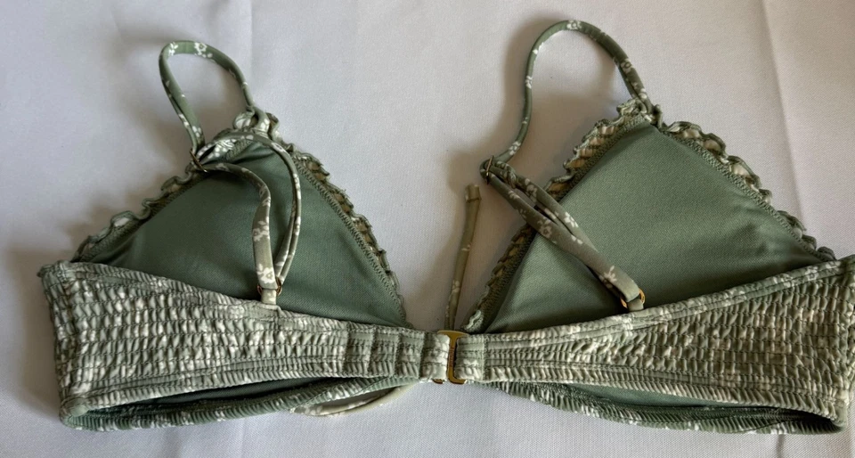 Bikini Hollister 2 piezas de natación verde para mujer silueta triángulo medio ajustado Foto 4 de 4