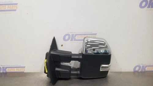 22 FORD F350 SUPER DUTY SIDE VIEW POWER DOOR MIRROR DRIVER CHROME BLIND SPOT
