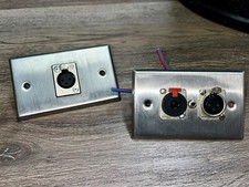 Lot of 2 Leviton Chrome Single Gang Audio Swi...
