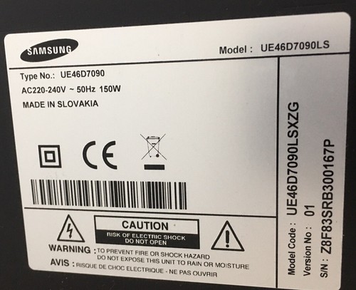 Samsung UE46D7090, scheda madre TV BN94-04420B, BN41-01622B. - Foto 7 di 7