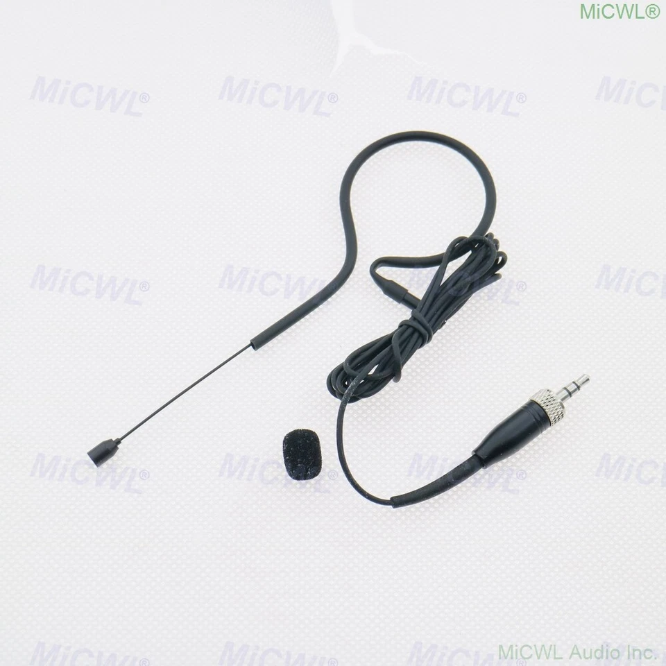 Black Wireless Headset Microphone for Sennheiser Radio System 3.5mm Stereo Lock - Image 3 of 3