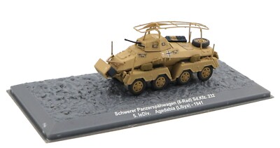 Altaya Schwerer Panzerspähwagen (8-Rad) Sd.Kfz. 232 5. leDiv. Agedabia 1941 1:72