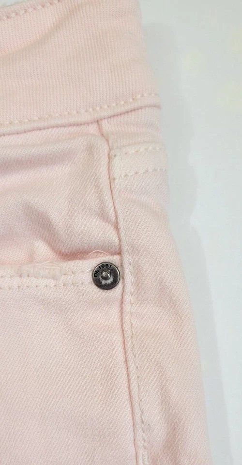 DL1961 Renee Mini Pantalones Cortos Denim Cortados en Rubor, Rosa Claro - Talla 25 Foto 4 de 4