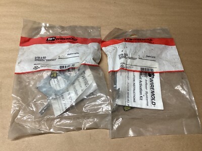 LOT OF 2 Wiremold DTB-2-SD Walker Systems Duplex Device Plate #106G135*CO