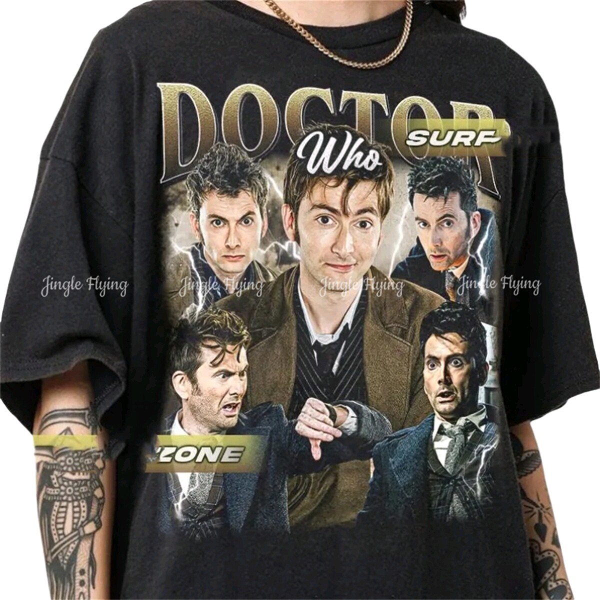 トップス 00s Doctor Who David Tennant movie tee 00s Doctor Who David Tennant movie tee トップス