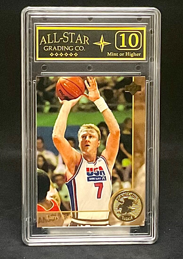 graded basketball cards 1994-95 Upper Deck USA Larry Bird #86 Basketball Card(Graded ASG 10)