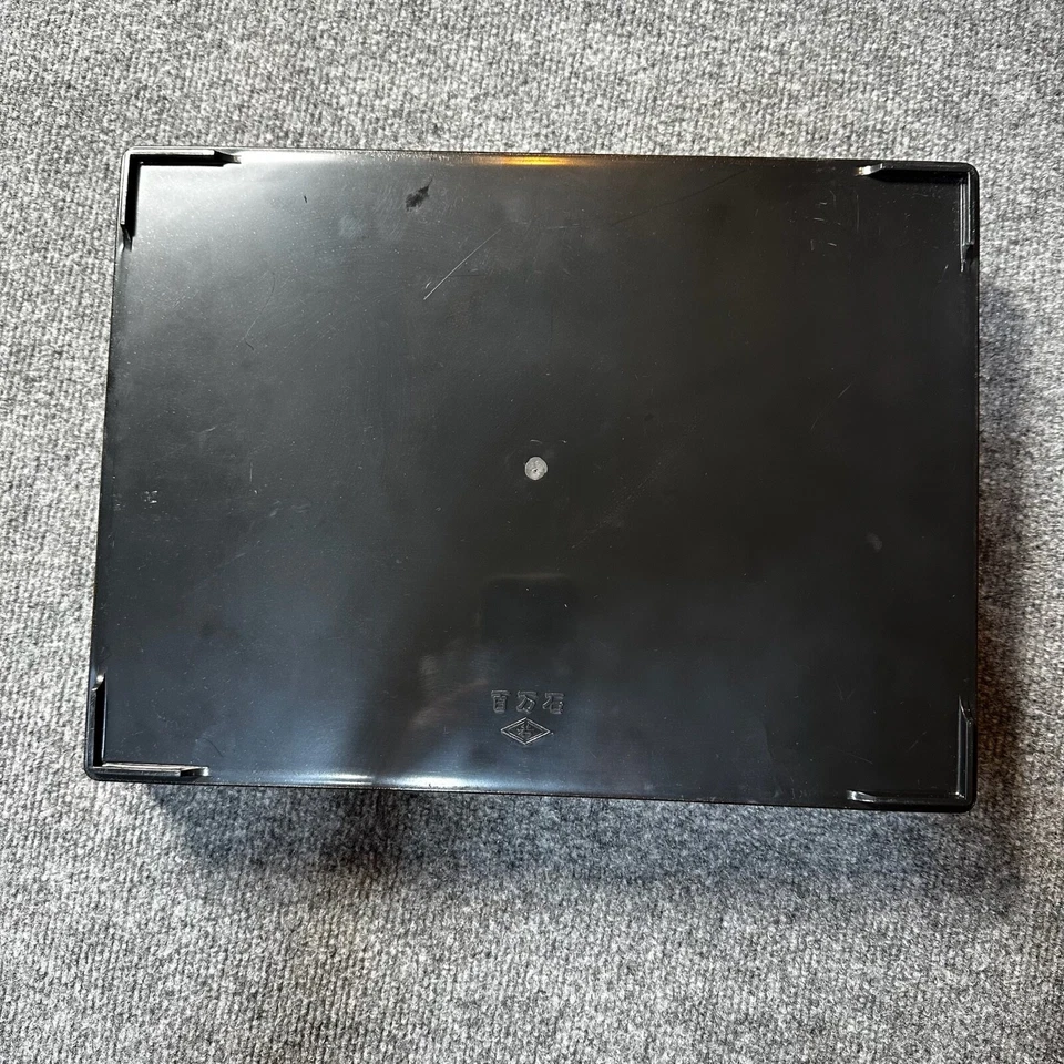 Asiático Bento Marrón Negro Rojo Adulto Almuerzo Reutilizable Japonés Foto 2 de 4