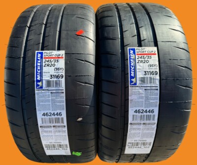 Set of TWO BRAND NEW 245/35ZR20 Michelin Pilot Sport Cup 2 Tires