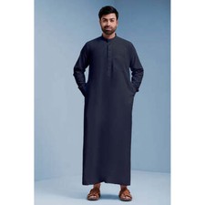 Traditional Dishdasha   Mens Saudi Style Thobe Classic - Full Length Long Sleeve