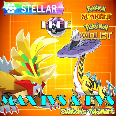 GOUGING FIRE RAGING BOLT STELLAR TERA TYPE MAX IVS EVS NEW PAST PARADOX