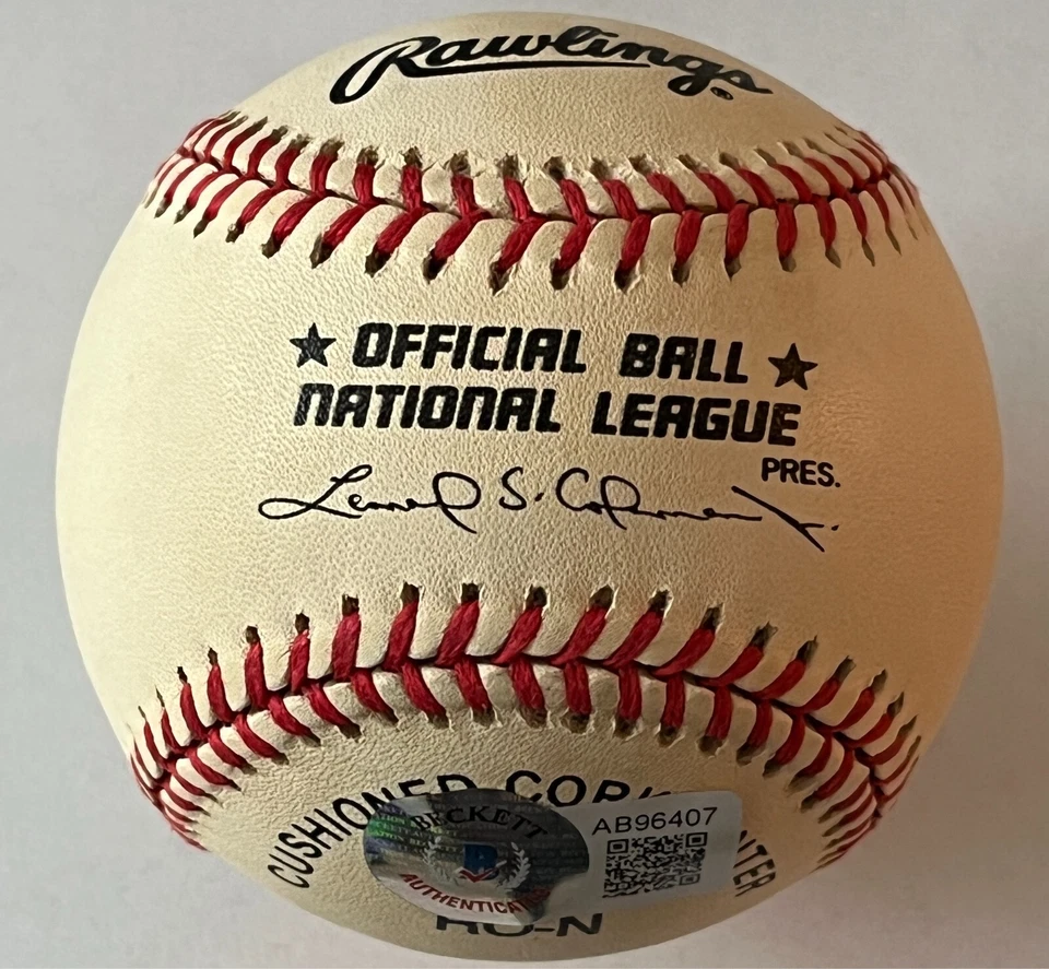 Bola de beisebol Rawlings National League assinada por Shawn Estes (Giants) - BAS AB96407 - Imagem 2 de 2
