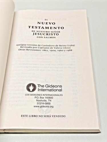 El Nuevo Testament The Gideons International Spanisch & Englisch Toller Zustand! - Bild 3 von 15