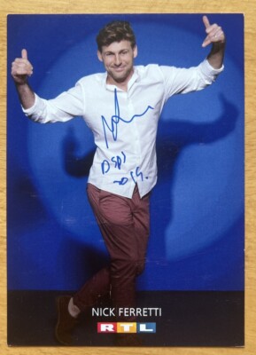 Nick AK RTL DSDS Autogrammkarte original signiert