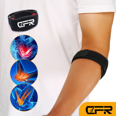 Sports Elbow Support Brace Compression Sleeve Arm Joint Strap Arthritis Tendon