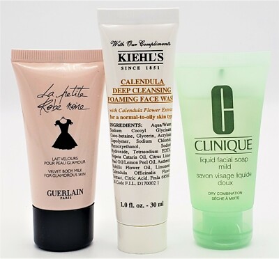 Ladies Facial Trio 30ml Kiehl's Foaming Face Wash 30ml Guerlain 30ml Clinique
