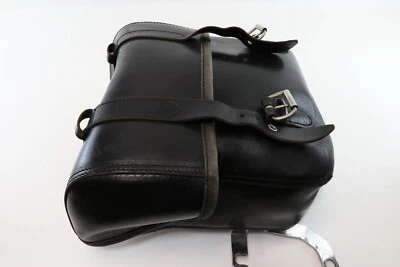 Harley_Davidson Universal Seitentasche Echtleder mit Edelstahlhalterung - Bild 1 von 4