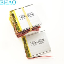 10 x 3.7V 420mAh 253741 Lipo Rechargeable Battery For GPS Name Card Alarm System