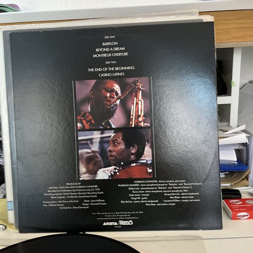 NORMAN CONNORS & PHARAOH SANDERS LP BEYOND A DREAM 481f - Picture 3 of 3