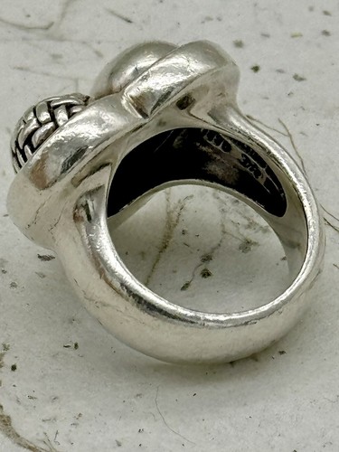 1996 KIESELSTEIN CORD 925 STERLING SILVER Celtic Puffed Heart Ring Size 6.5 - Picture 7 of 19