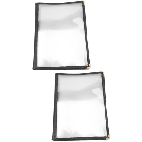 2 Count Transparent Restaurant Menu Covers Folder Presentation eBay