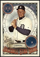 Miguel Cabrera 2019 Allen and Ginter Baseball Star Signs 5x7 #BSS-9 17/49 Tigers