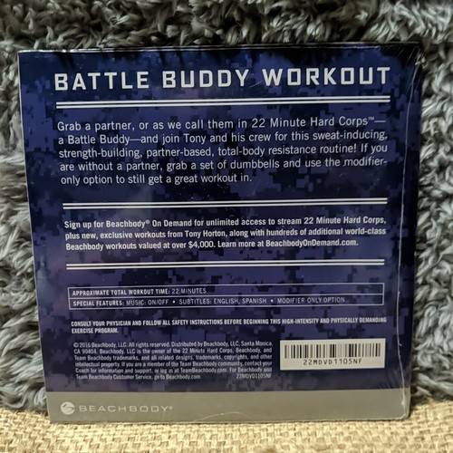 22 Minute Hard Corps Battle Buddy Workout Beachbody DVD New Sealed - Picture 2 of 3