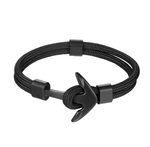 1017 ALYX 9SM X Moncler Genius Chain Bracelet Silver Black Leather