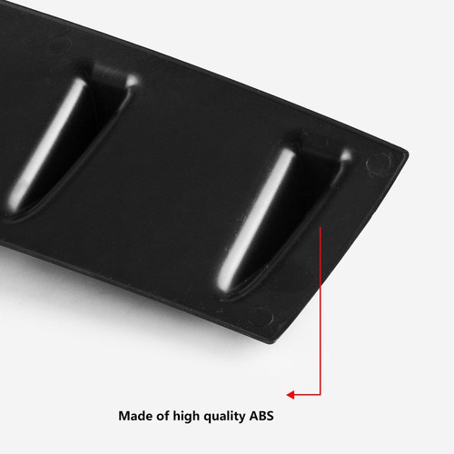 JDM Racing Shark Fin 7 Wing Lip Diffuser 33" x6" Rear Bumper Black Universal - Picture 5 of 7