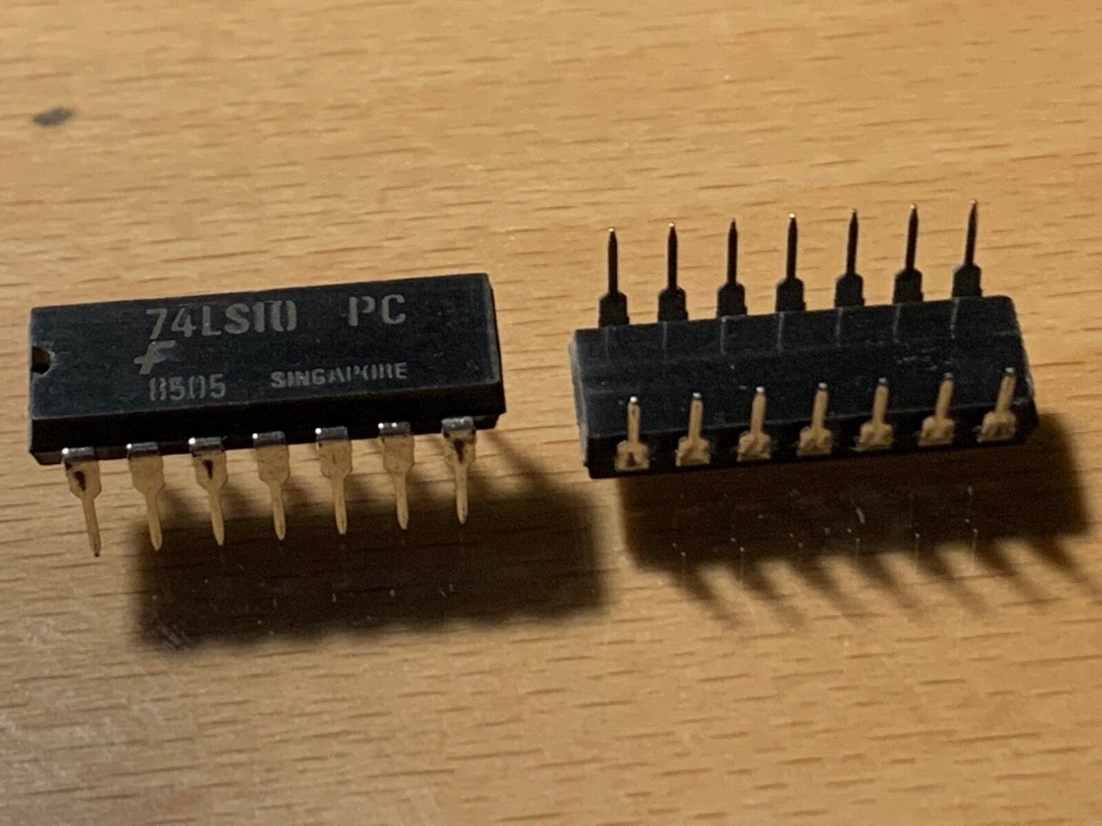 74LS10PC - FAIRCHILD IC - 3 FUNC.- 3 INPUT NAND LS-TTL, 14-Pin Dip | eBay