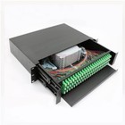 144 rdzenie Światłowodowa skrzynka zaciskowa ODF FTTH Box z pigtail Lc Apc i adapterami