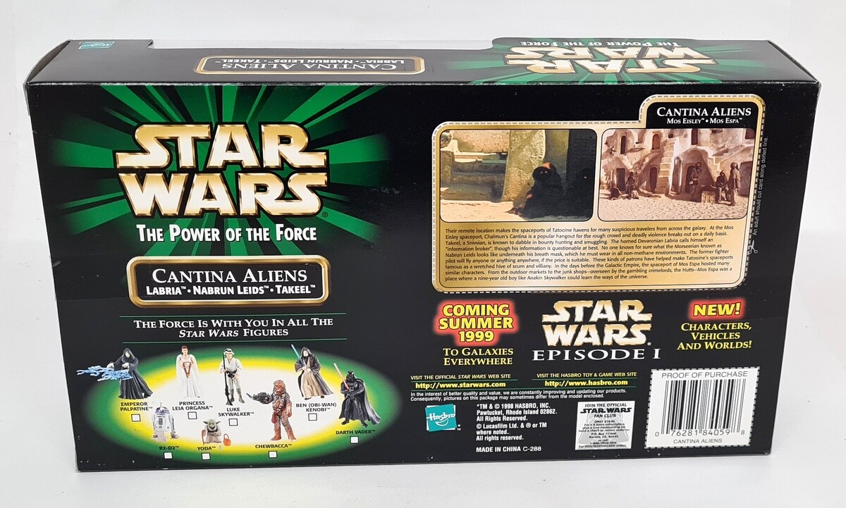 スターウォーズ　STAR WARS/ カンティーナ　エイリアンズ Hasbro Cantina Aliens Labria Nabrun Leids Takeel POTF Star Wars
