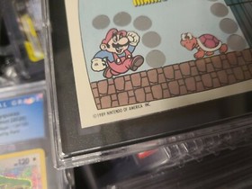 1989 Topps Nintendo Scratch-Off #9 Super Mario Bros POP 1 Screen 9 NES SGC 9 MNT