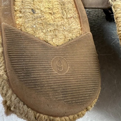 Marc Fisher Venita Slide Espadrilles Damen Größe 9M Taupe Leder 1,25 Plateau - Bild 13 von 15