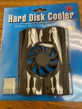 3.5" (3-1/2) Hard Drive Cooler w/ LP4 Connector Adapter 20 CFM