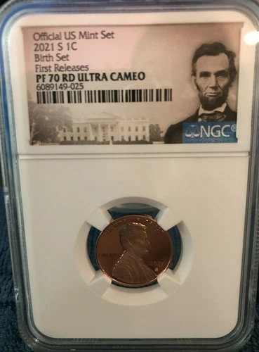 2021 S 1c NGC PF 70 ULTRA CAMEO LINCOLN SHEILD PROOF Birth Set FIRST RELEASES