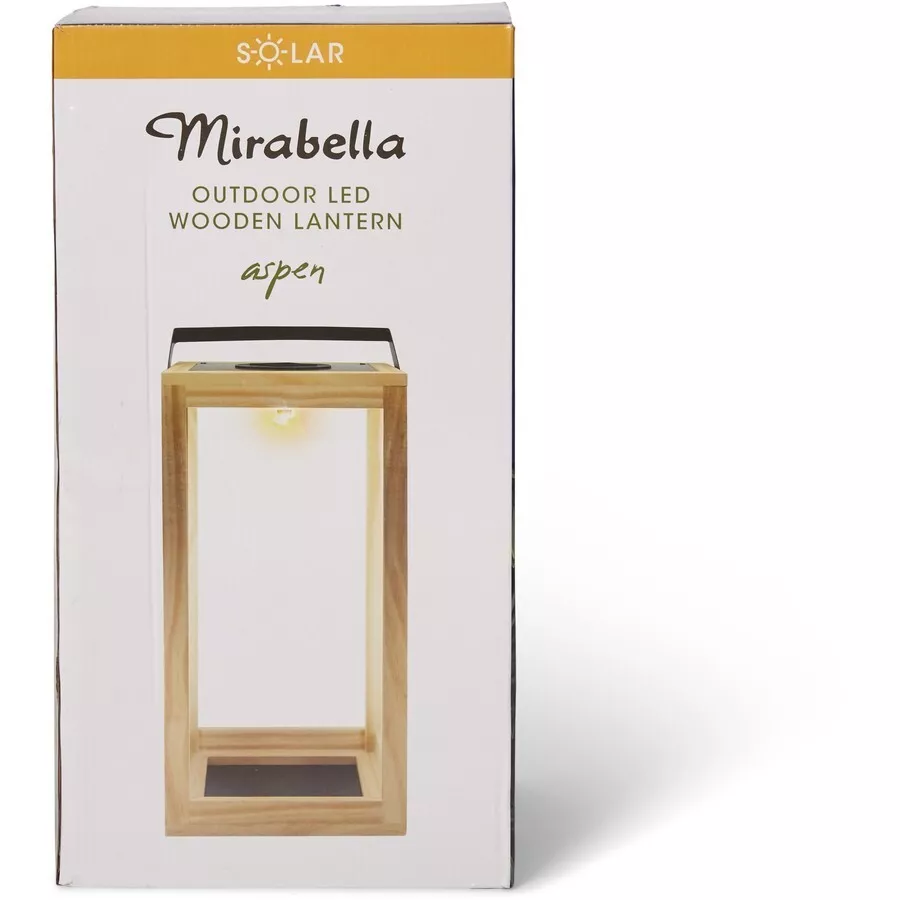 Mirabella Aspen Wood Solar Lantern 40cm AUSTRALIA BRAND eBay