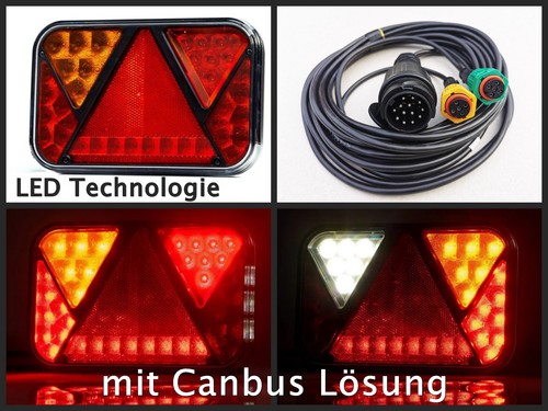 Set De Luces Traseras LED Del Remolque 12V Canbus 5M Mazo Cables - Imagen 10 de 16
