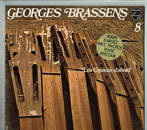 33T Georges BRASSENS N°8 Vinyle LP 12" LES COPAINS D'ABORD - PHILIPS 9101050