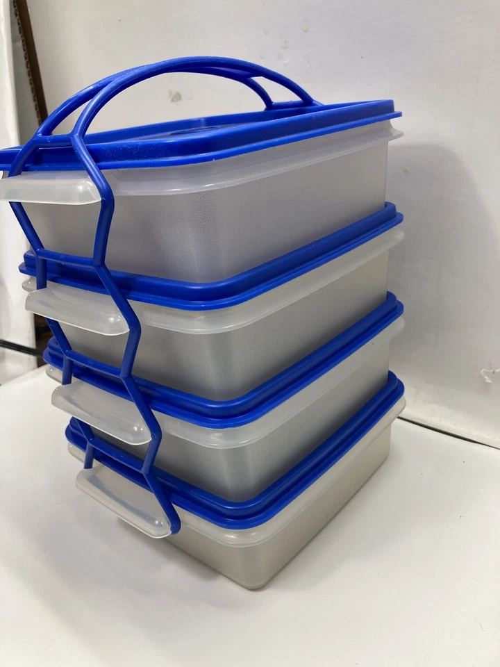 Contenedores sándwich Tupperware vintage 1363-17/18/19/20 1362-17/18/19/20 1365-10 Foto 4 de 4