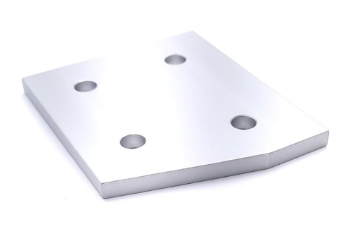 Lot of 5 80/20 4316 15 Degree Angled Flat Plate 15 Series 4 Hole 3.5" x 3" - Picture 2 of 4