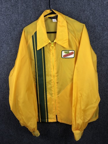Vintage Swingster Dekalb Striped Lightweight Windbreaker Jacket Men XXL Seed