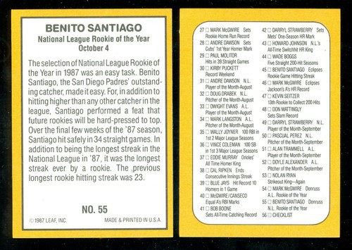 1987 DONRUSS Highlights MLB Baseball CARD 1-56 SEE LIST - Picture 59 of 61