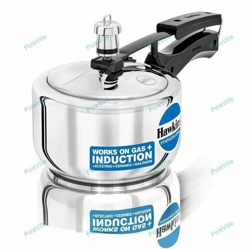 Hawkins Stainless Steel Pressure Cooker 1.5 litres Silver Color Best Gift